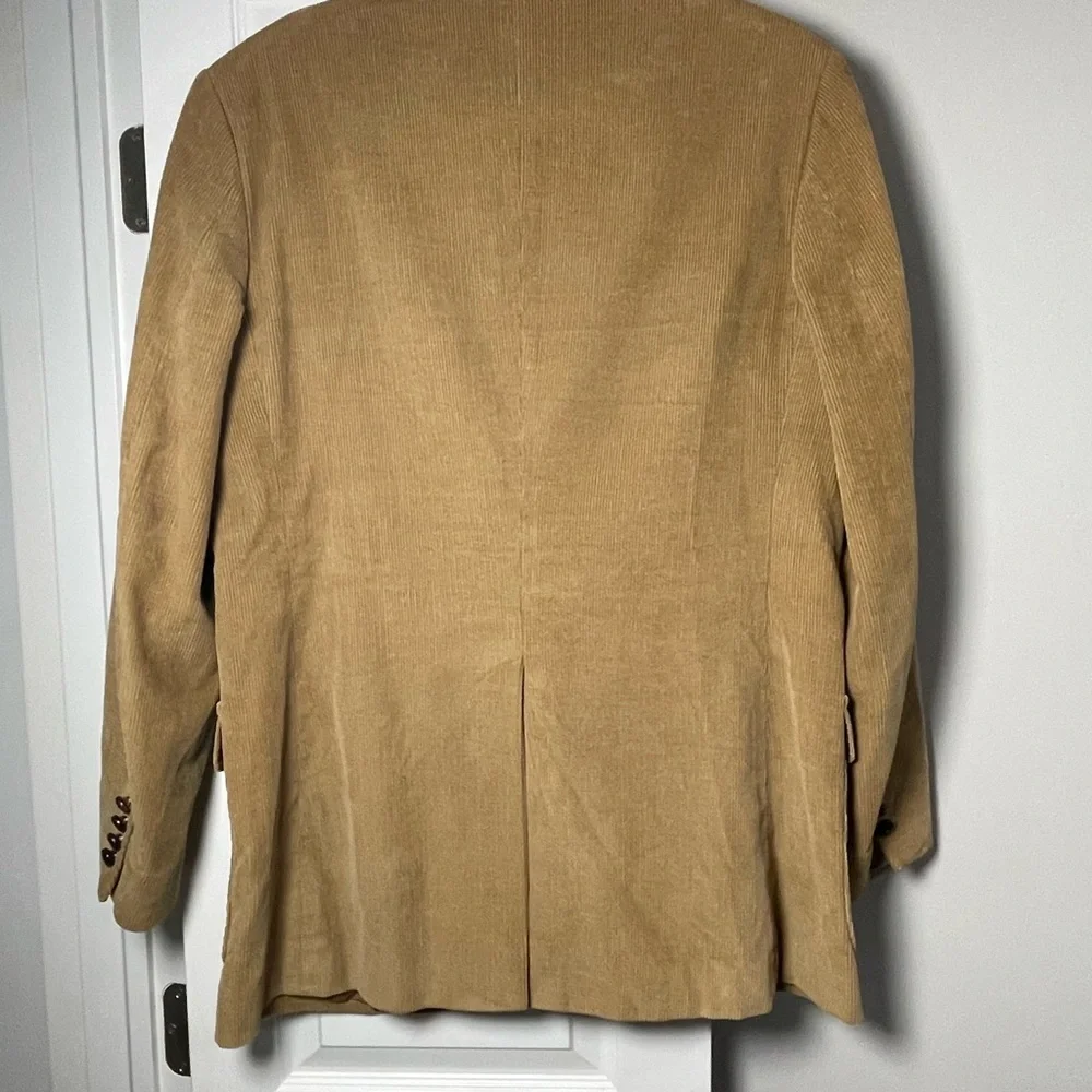 Men's Classic Tan Corduroy Blazer pre-owned excellent condition